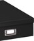 Jumbo Scrapbook Storage Box, Black, 14.75 Inch x 13 Inch x 3.75 Inch